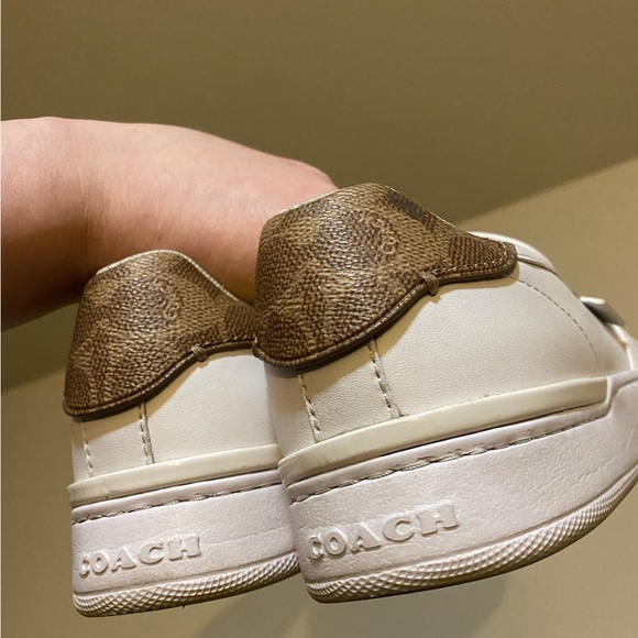 COACH Walker Leather Slip-On Shoes sneakers white size 8.5 - Picture 15 of 16